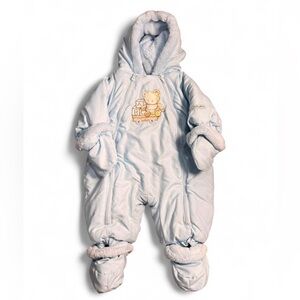 The Children's Place Cozy blue one piece snowsuit